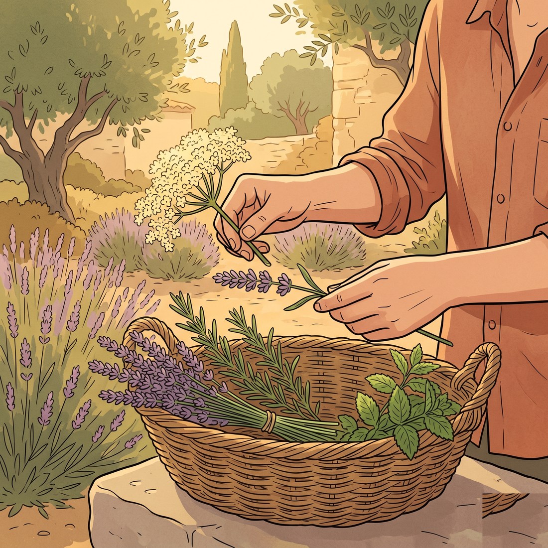 La cueillette des plantes