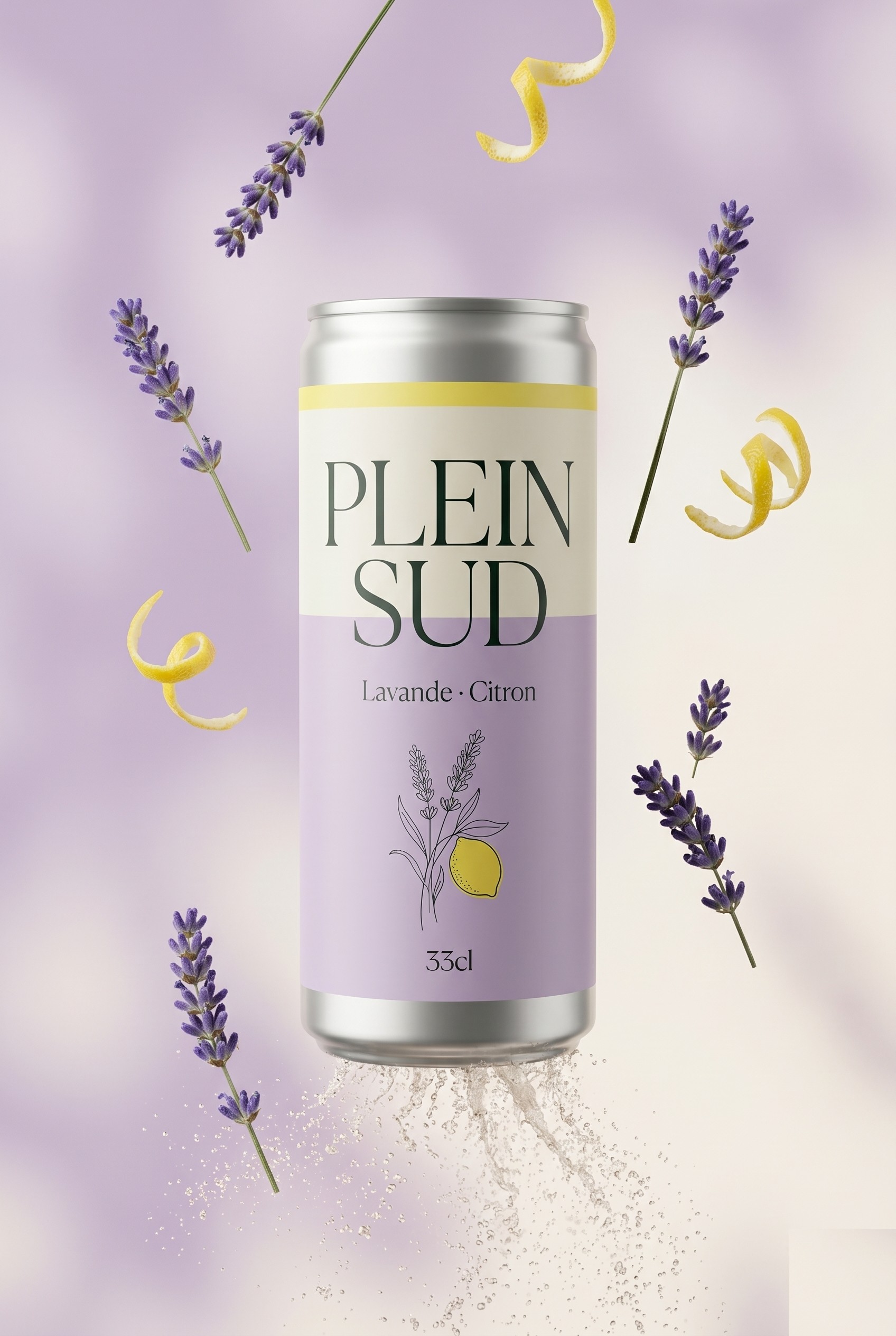 Affiche Plein Sud Lavande · Citron