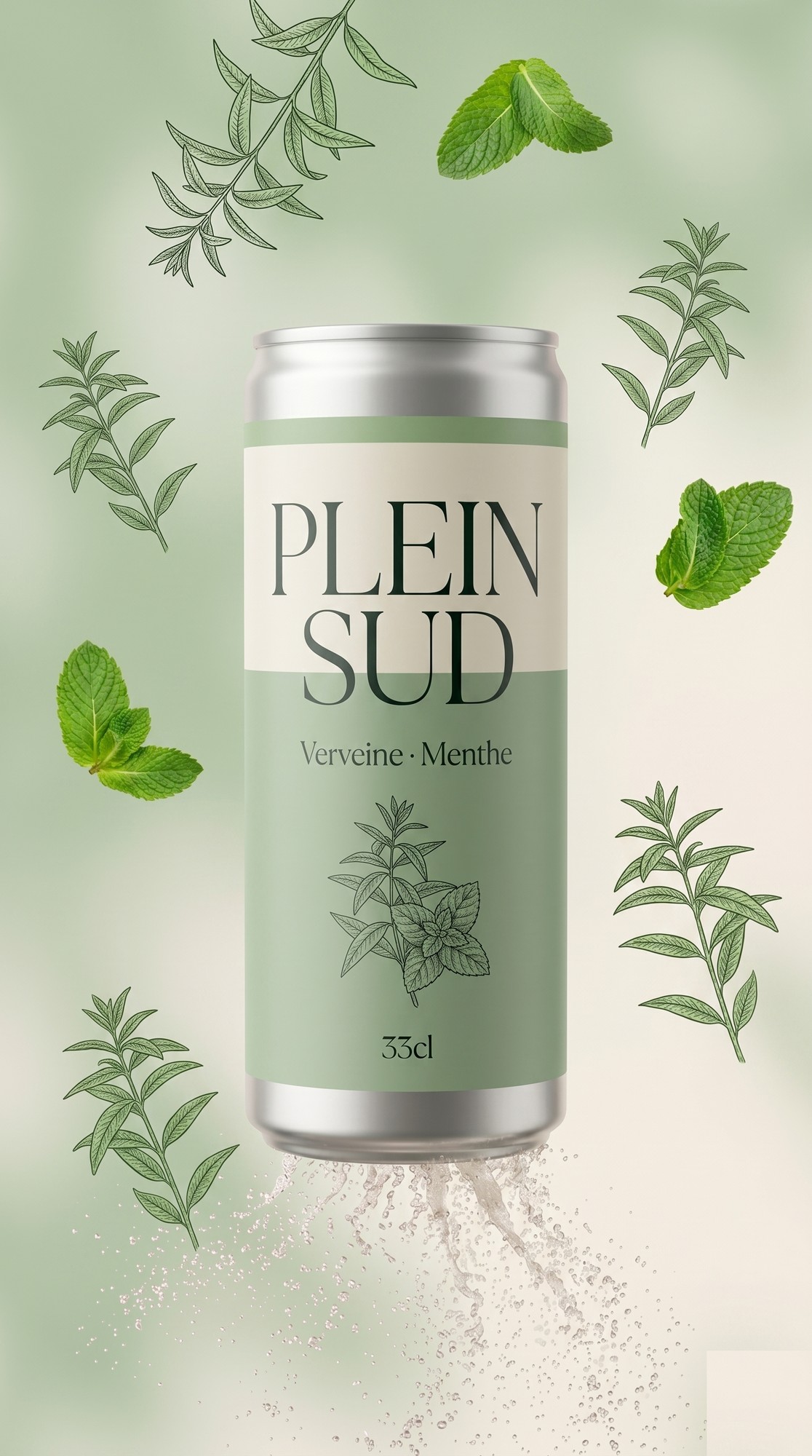 Affiche Plein Sud Verveine · Menthe
